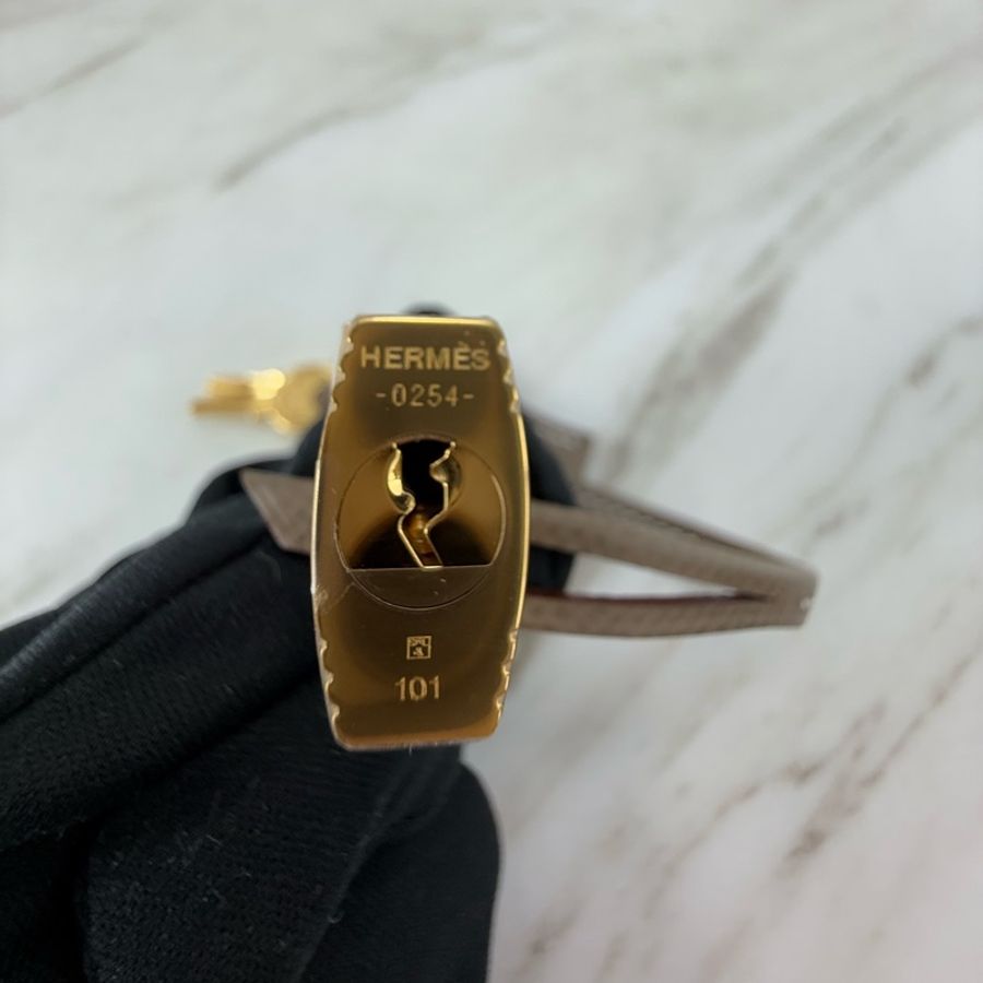 愛馬仕 Hermès Birkin 25 Epsom 外縫 18 Etoupe 大象灰配金釦 柏金包-21