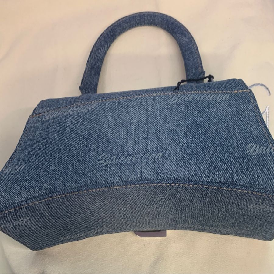 巴黎世家牛仔手提包 Balenciaga hourglass bag-8