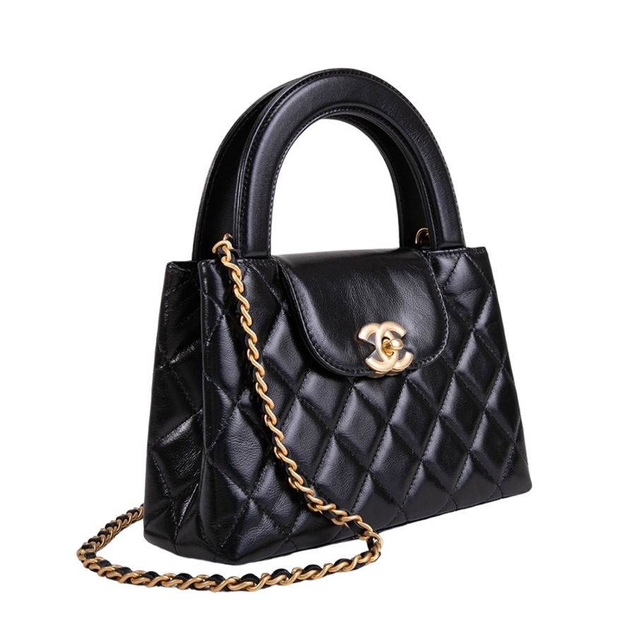 Chanel 25c 全新 爆款 Kelly bag 凱莉包 牛皮 黑金-1