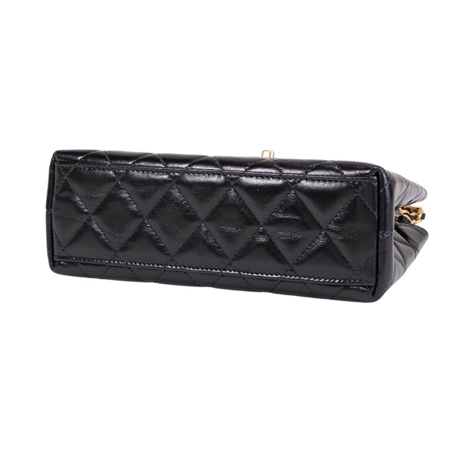 Chanel 25c 全新 爆款 Kelly bag 凱莉包 牛皮 黑金-6