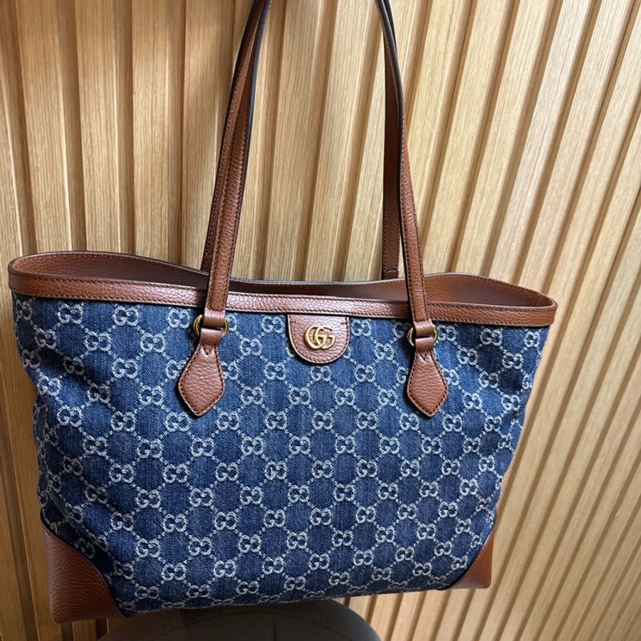 全新 Gucci中Size 牛仔布托特包 631685 全新-1