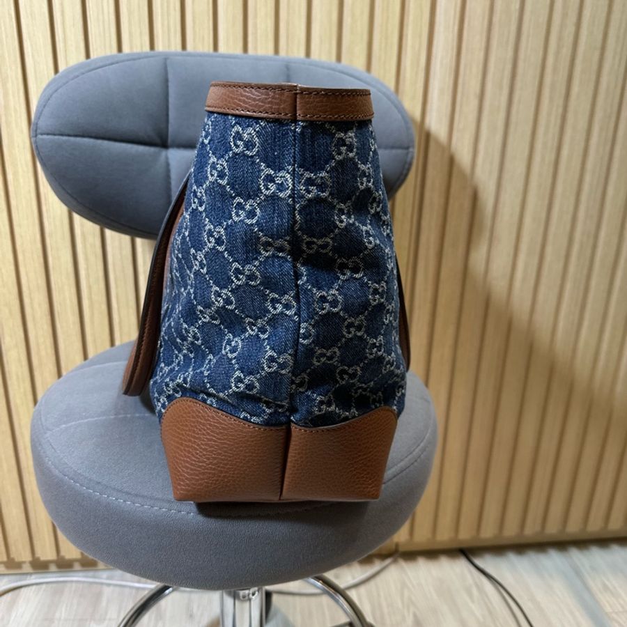 全新 Gucci中Size 牛仔布托特包 631685 全新-2