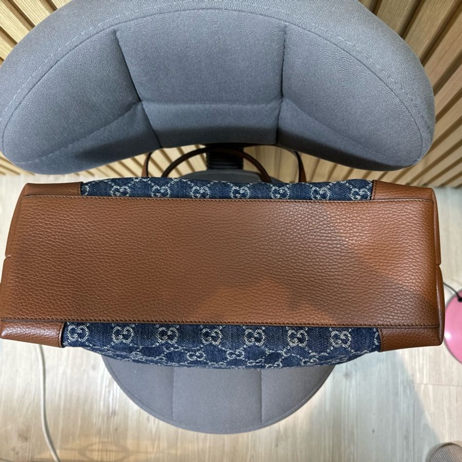 全新 Gucci中Size 牛仔布托特包 631685 全新-7