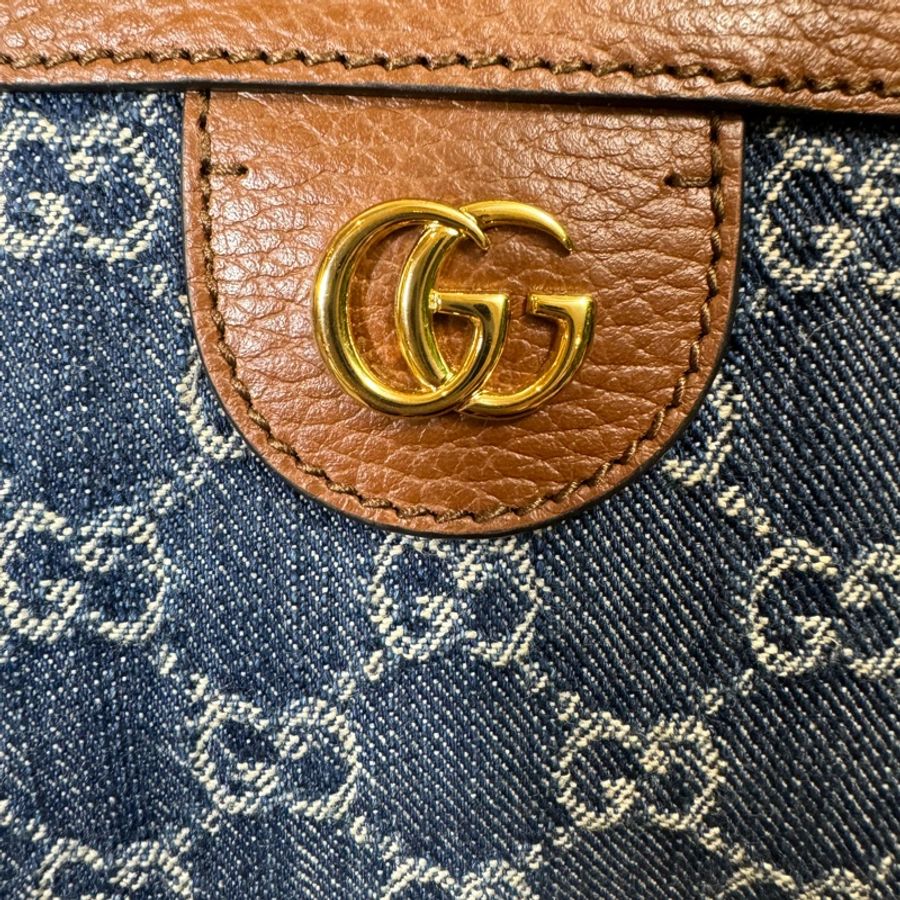 全新 Gucci中Size 牛仔布托特包 631685 全新-9