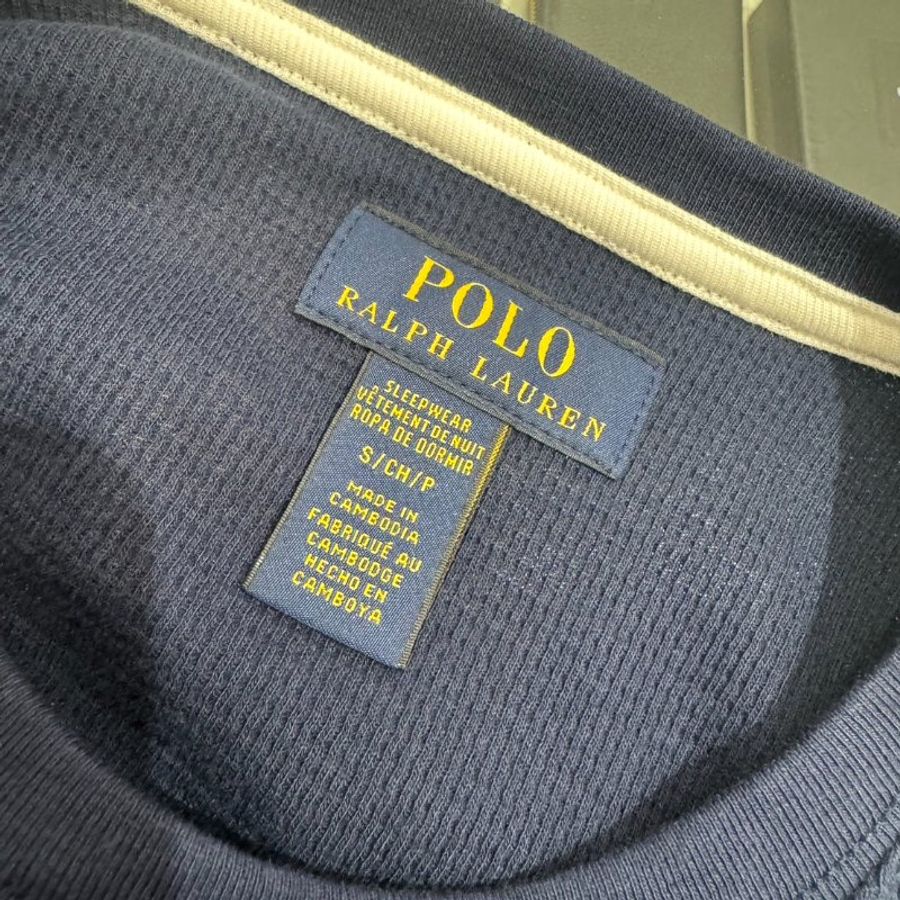 *SHIHNA名牌精品*POLO RALPH LAUREN 針織胸前刺繡小LOGO 圓領長T-2