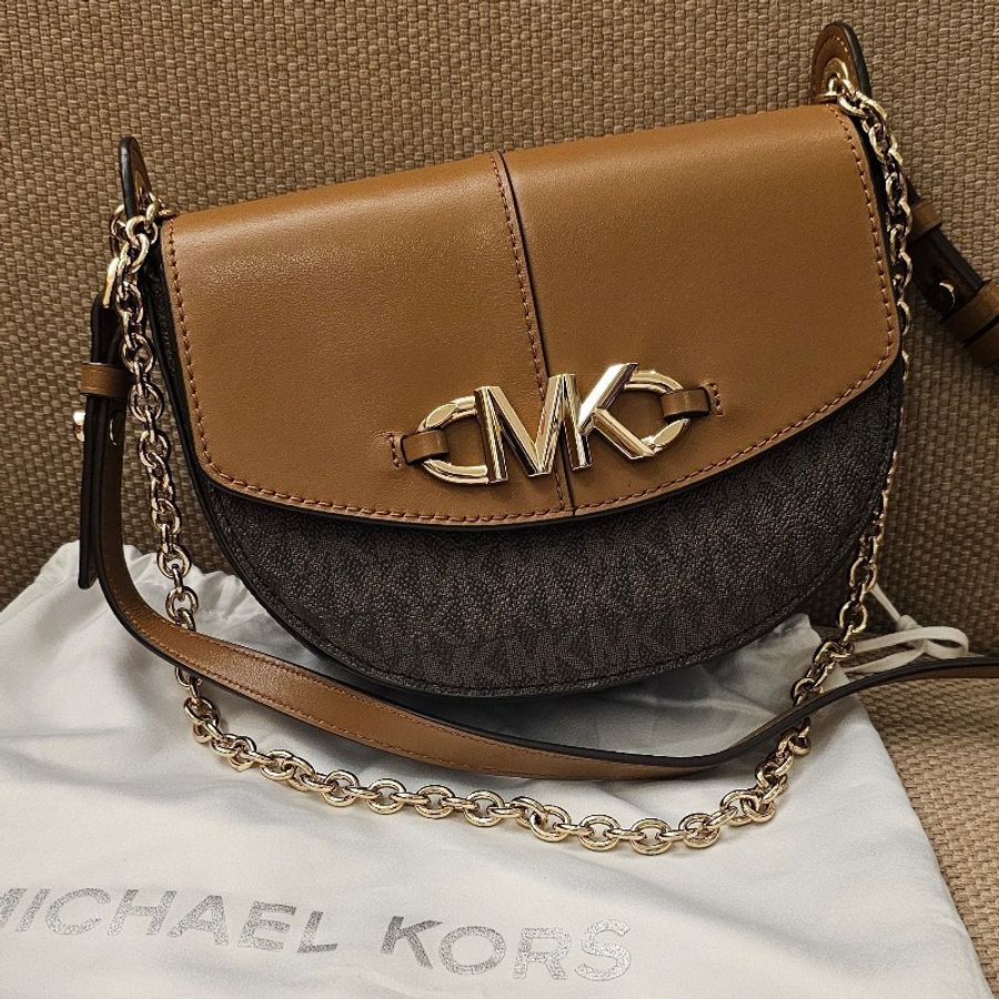 Michael kors 老花馬鞍包-5