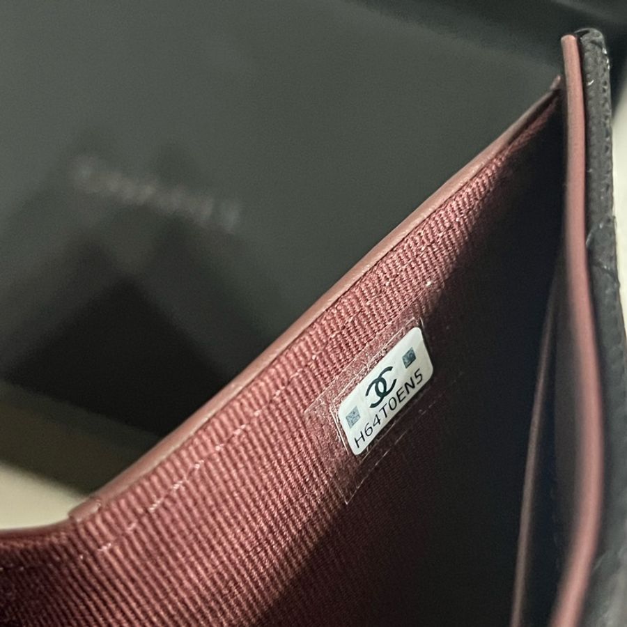 Chanel 小號三折短夾金釦 全新✨-6
