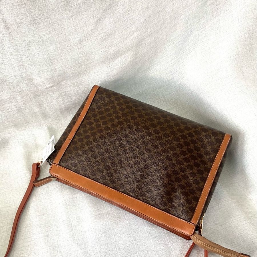 Celine 凱旋門老花信封拉鍊斜挎包 單肩包-5