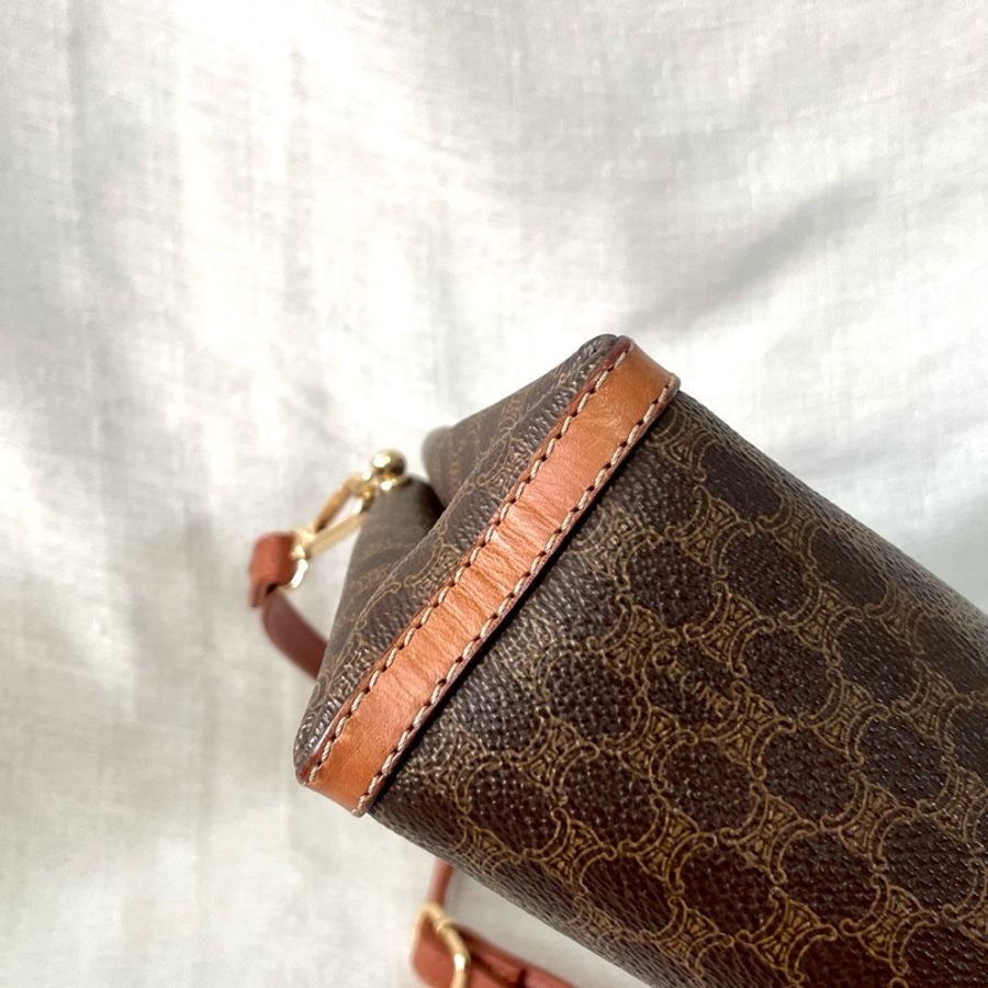 Celine 凱旋門老花信封拉鍊斜挎包 單肩包-14