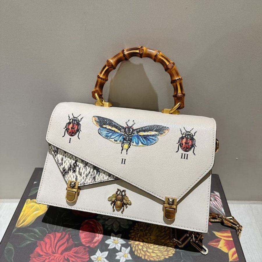 Gucci 昆蟲竹節包-0