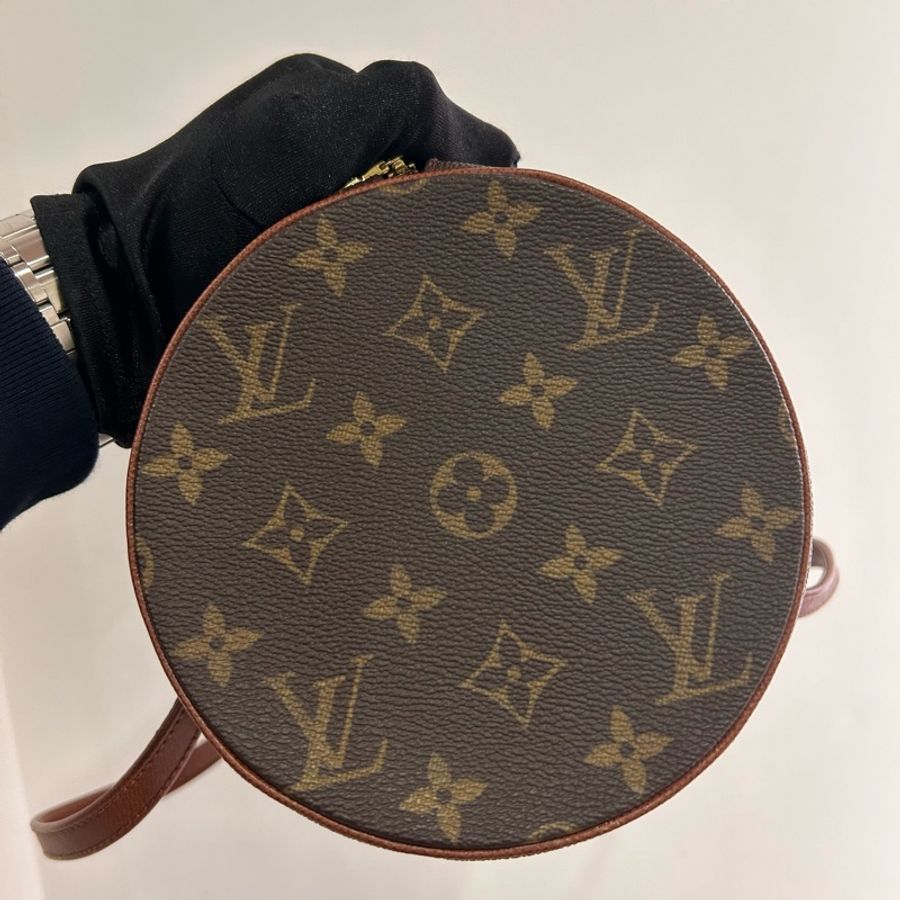 LV 老花圓筒包 巴比龍 單肩包-4