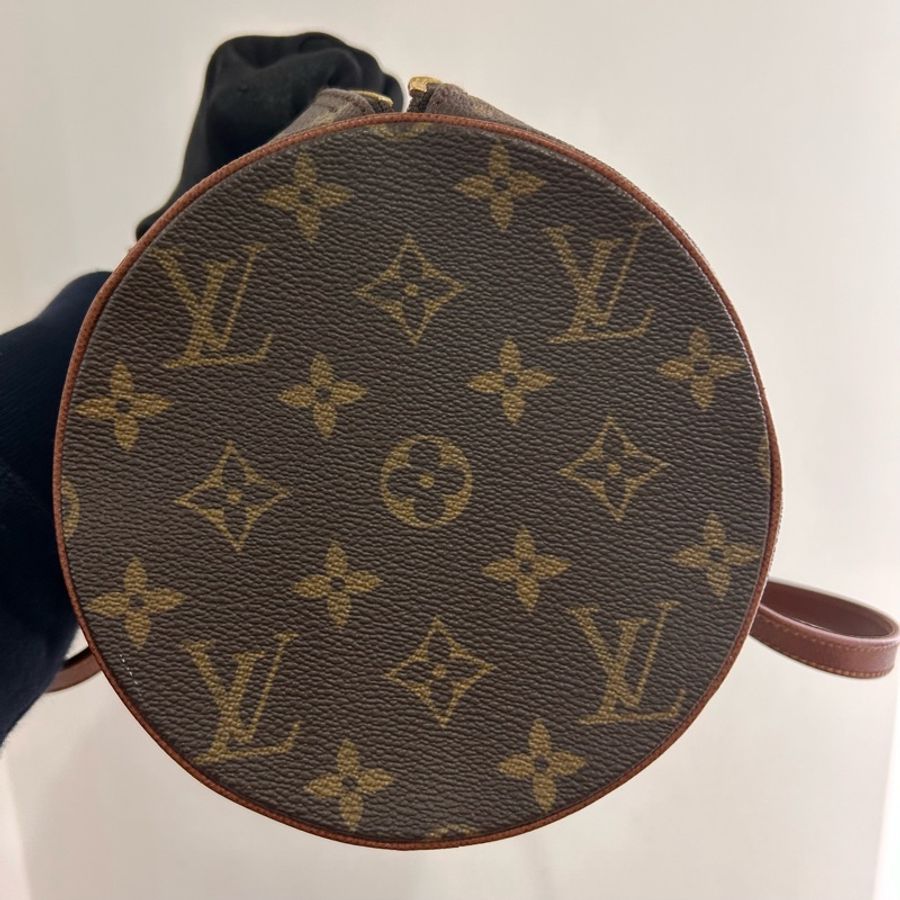 LV 老花圓筒包 巴比龍 單肩包-5