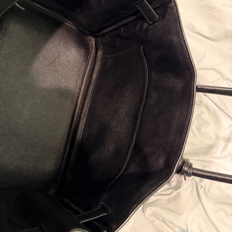 Hermes birkin 愛馬仕鉑金包 黑銀 35-4