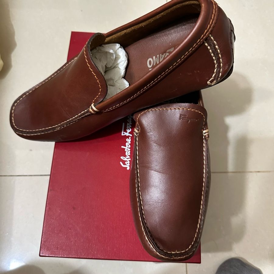 Salvatore Ferragamo Pacifico shoes 8EEE男鞋3300降至2800-1