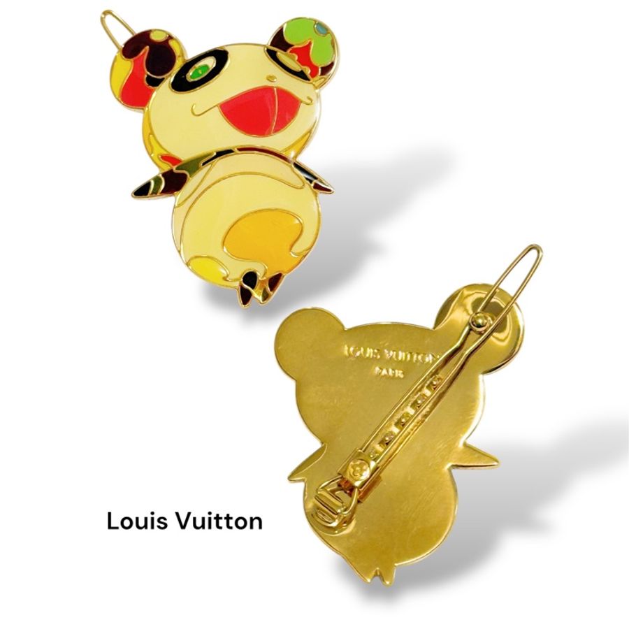 🍒LOUIS VUITTON 未使用路易威登村上隆合作款髮夾 2F250126-1✅-1