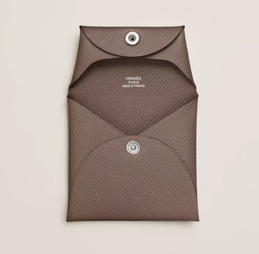 愛馬仕Hermes Bastia大象灰零錢包-1