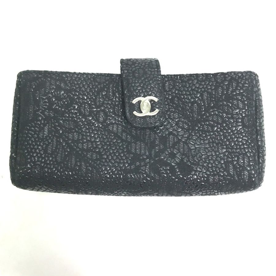 Chanel CC Mark CC 零錢包 手拿包 黑色-0