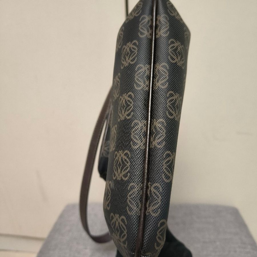 【8成新】㊣✨ LOEWE ✨羅威 老花 皮革 帆布 側背包 斜背包 子母包/男女可用/二手包/保證正品🌳二手樹屋🌳-10