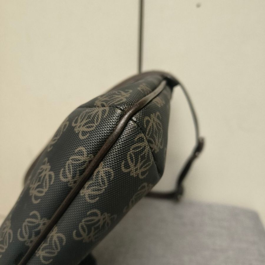 【8成新】㊣✨ LOEWE ✨羅威 老花 皮革 帆布 側背包 斜背包 子母包/男女可用/二手包/保證正品🌳二手樹屋🌳-11
