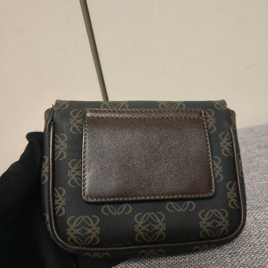 【8成新】㊣✨ LOEWE ✨羅威 老花 皮革 帆布 側背包 斜背包 子母包/男女可用/二手包/保證正品🌳二手樹屋🌳-38