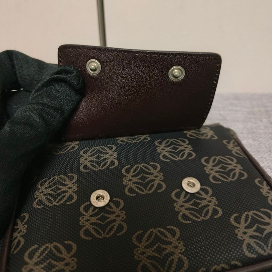 【8成新】㊣✨ LOEWE ✨羅威 老花 皮革 帆布 側背包 斜背包 子母包/男女可用/二手包/保證正品🌳二手樹屋🌳-39