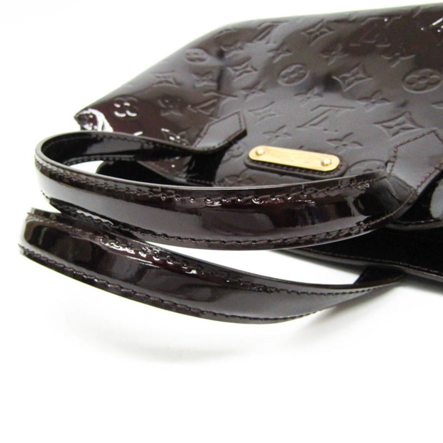 路易威登 Monogram Vernis Wilshire PM M93641 女士手提包 Amarante-5
