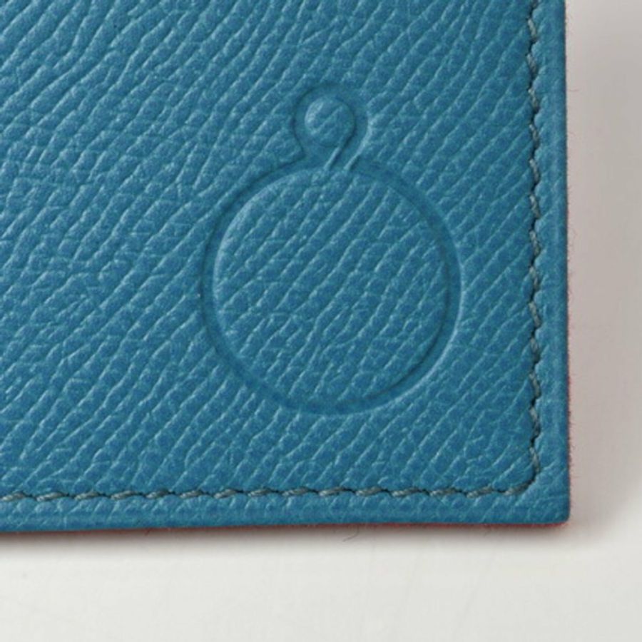愛馬仕 (Hermes) 平袋/通行證包 HERMES Petit Ash Vaux Epson 藍紅-1