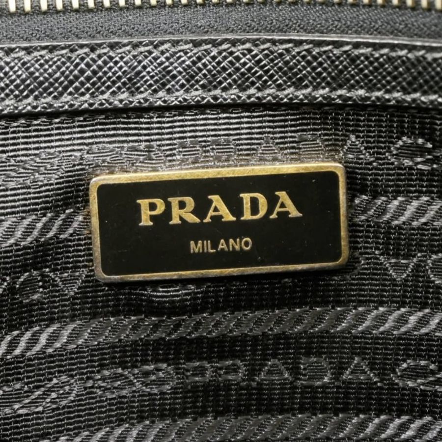 Prada Black Saffiano Galleria Handbag 普拉達黑色十字紋手提包-8