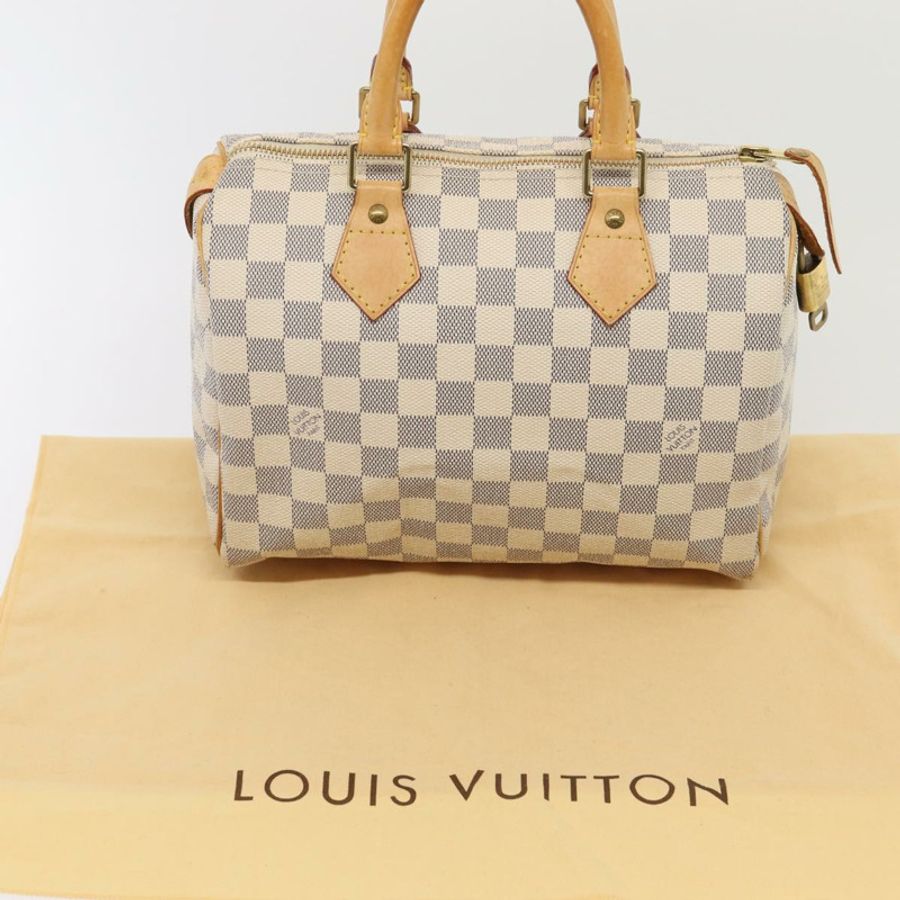 【日本直送】路易威登 Damier Azur Speedy 25 手提包 N41534 LV Auth 81705-11
