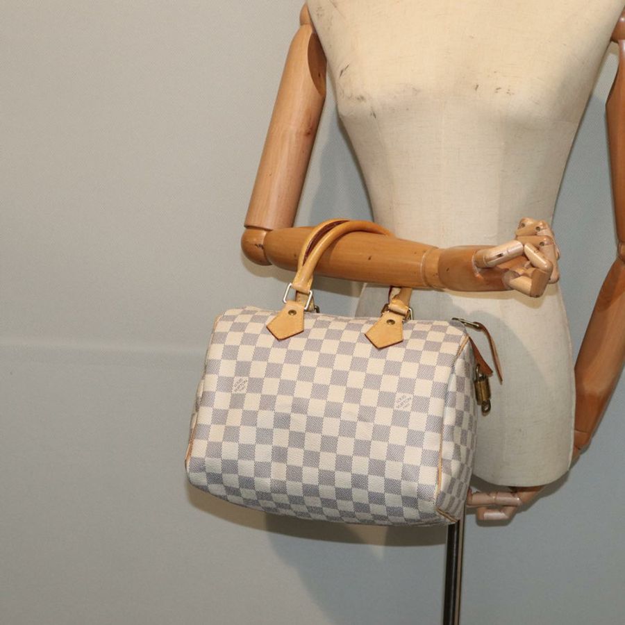 【日本直送】路易威登 Damier Azur Speedy 25 手提包 N41534 LV Auth 81705-23