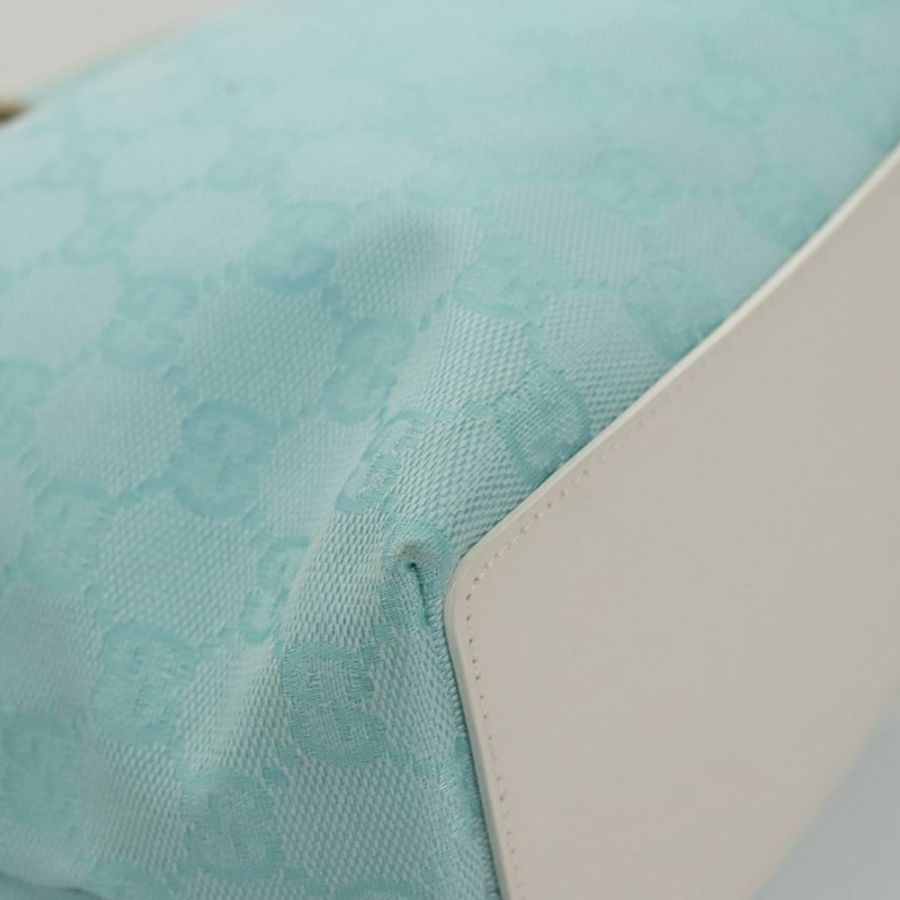 【日本直送】GUCCI GG帆布手提包 淺藍色 正品 mr865-8