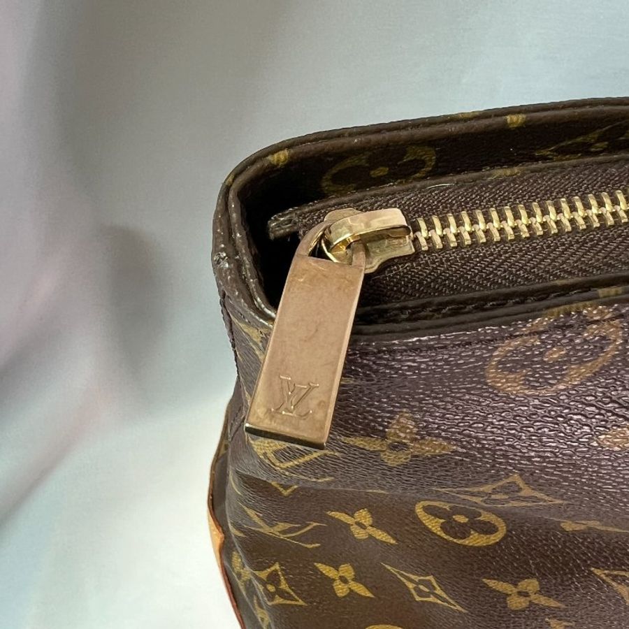 LV Cabas Mezzo啡色老花大容量手提肩背則肩包 日本vintage-15
