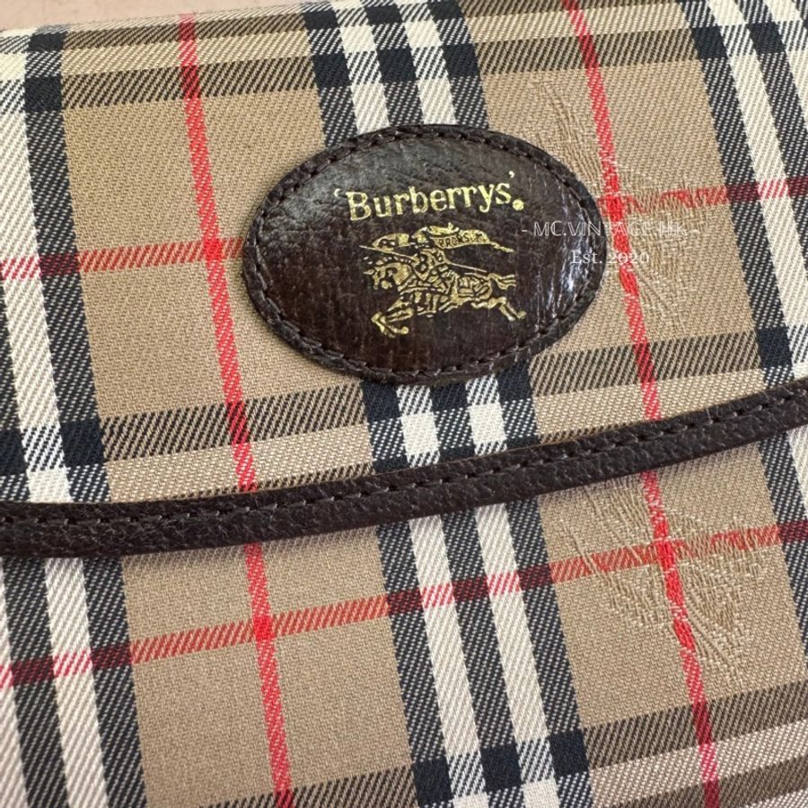 Burberrys Vintage Mini Pouch 中古 經典格仔 手拿包 化妝包-4