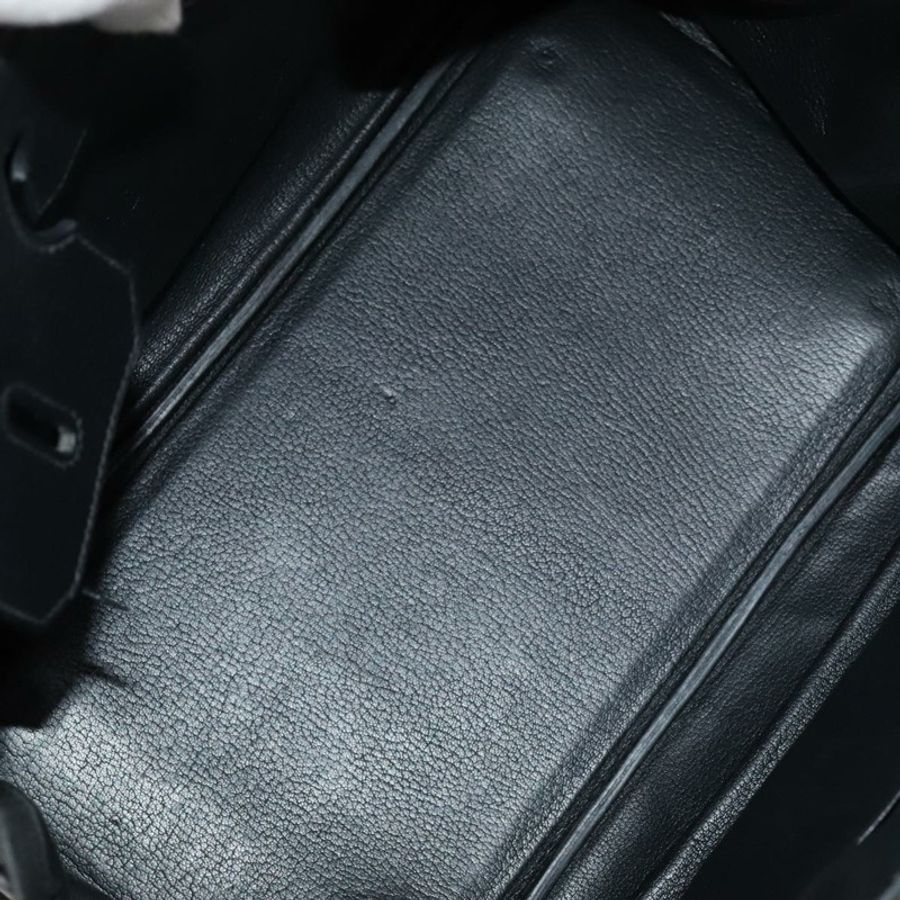 【日本直送】愛馬仕 Birkin 35 手提包，黑色皮革，金色，正品，貨號 77553A-18