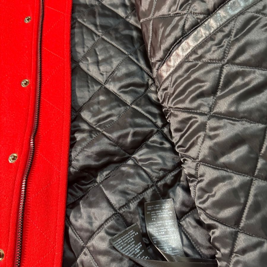 [自售][附收據]Balenciaga 棒球外套 羊毛 真皮 bomber 刺繡-3