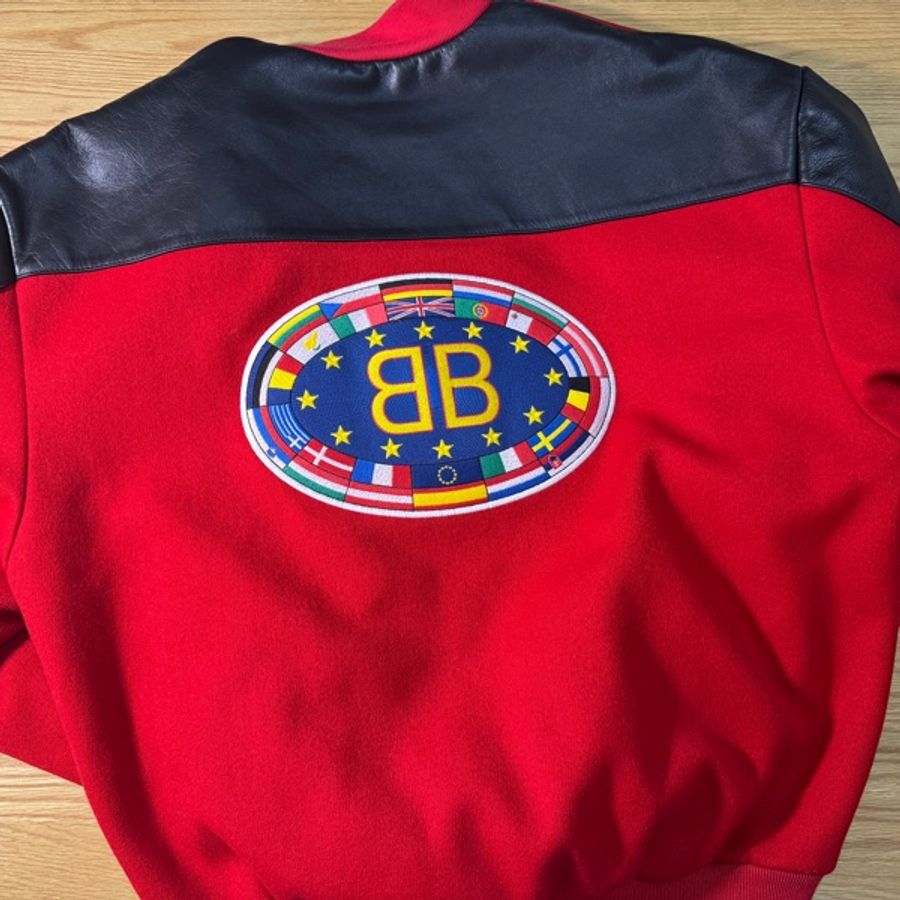 [自售][附收據]Balenciaga 棒球外套 羊毛 真皮 bomber 刺繡-6