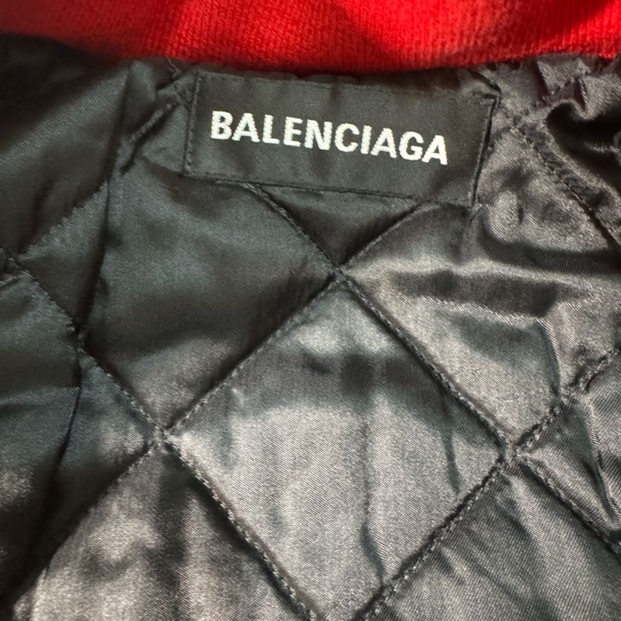 [自售][附收據]Balenciaga 棒球外套 羊毛 真皮 bomber 刺繡-7