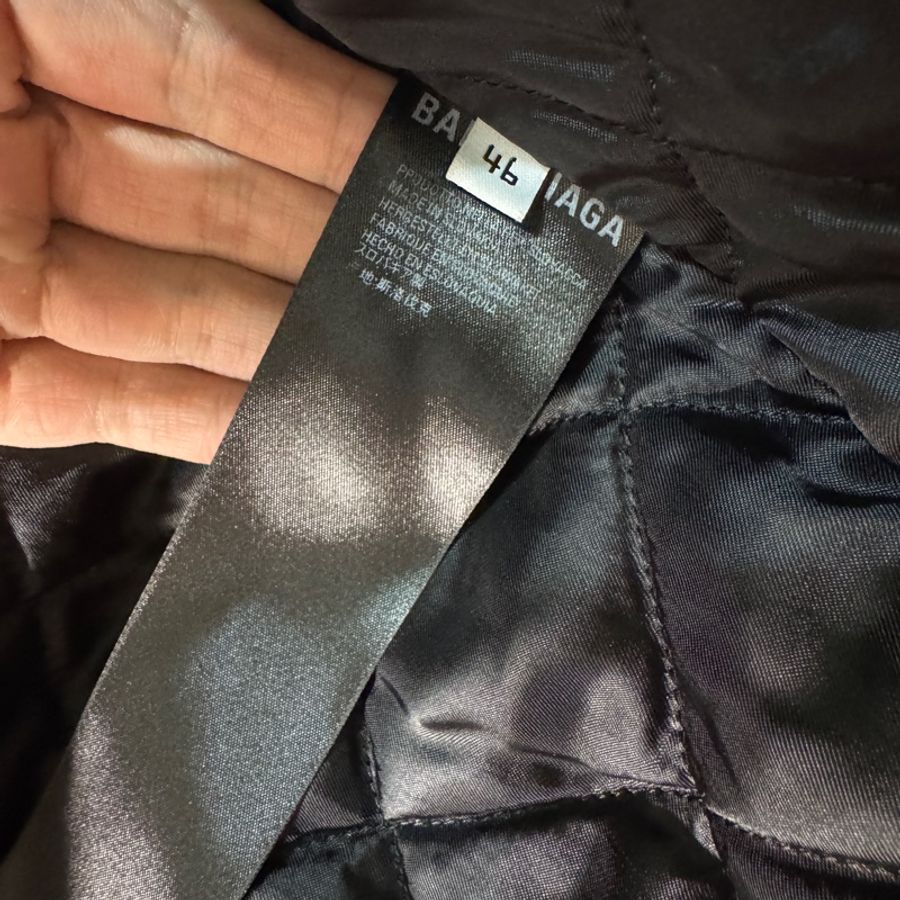 [自售][附收據]Balenciaga 棒球外套 羊毛 真皮 bomber 刺繡-9