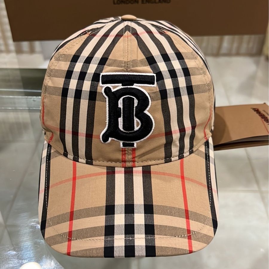 🔥🔥🔥保證真品Burberry 經典格紋棒球帽-5