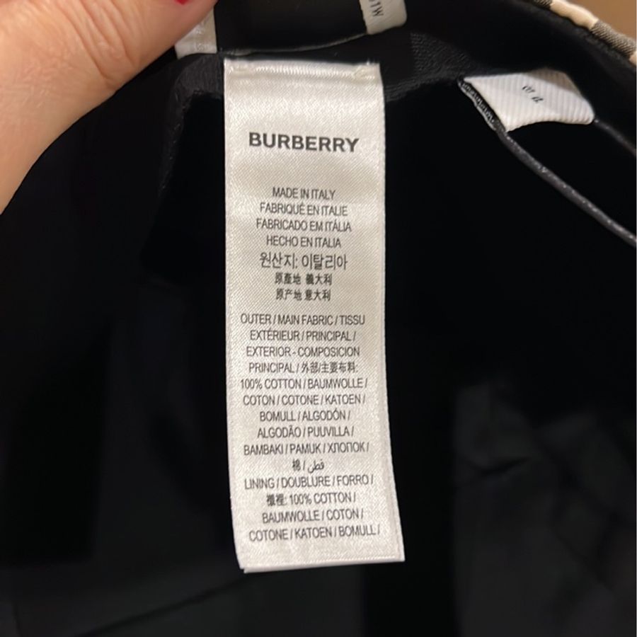 🔥🔥🔥保證真品Burberry 經典格紋棒球帽-10