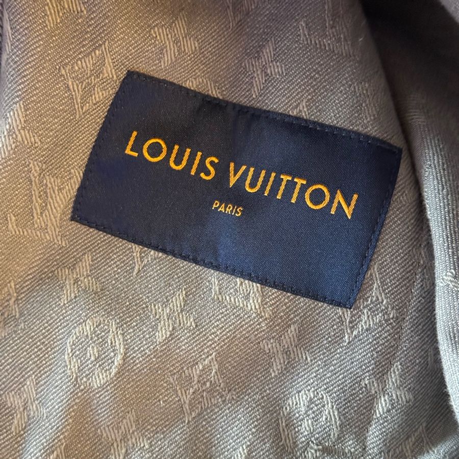 Louis Vuitton LV grey monogram denim jacket 44 牛仔外套-5