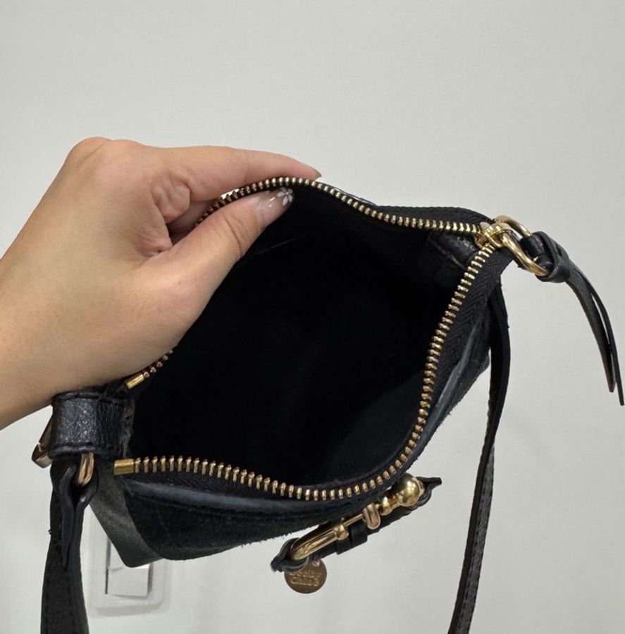 See by Chloe Joan mini bag 黑色 麂皮 斜背包 肩背包 手提包 側背包 小廢包-21