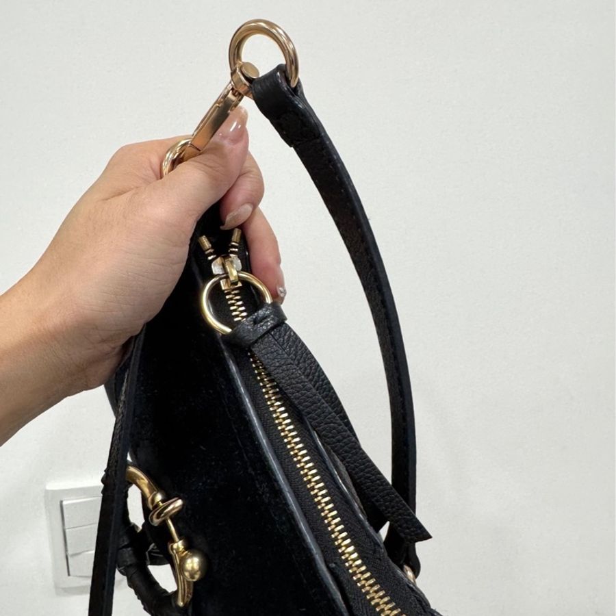 See by Chloe Joan mini bag 黑色 麂皮 斜背包 肩背包 手提包 側背包 小廢包-24