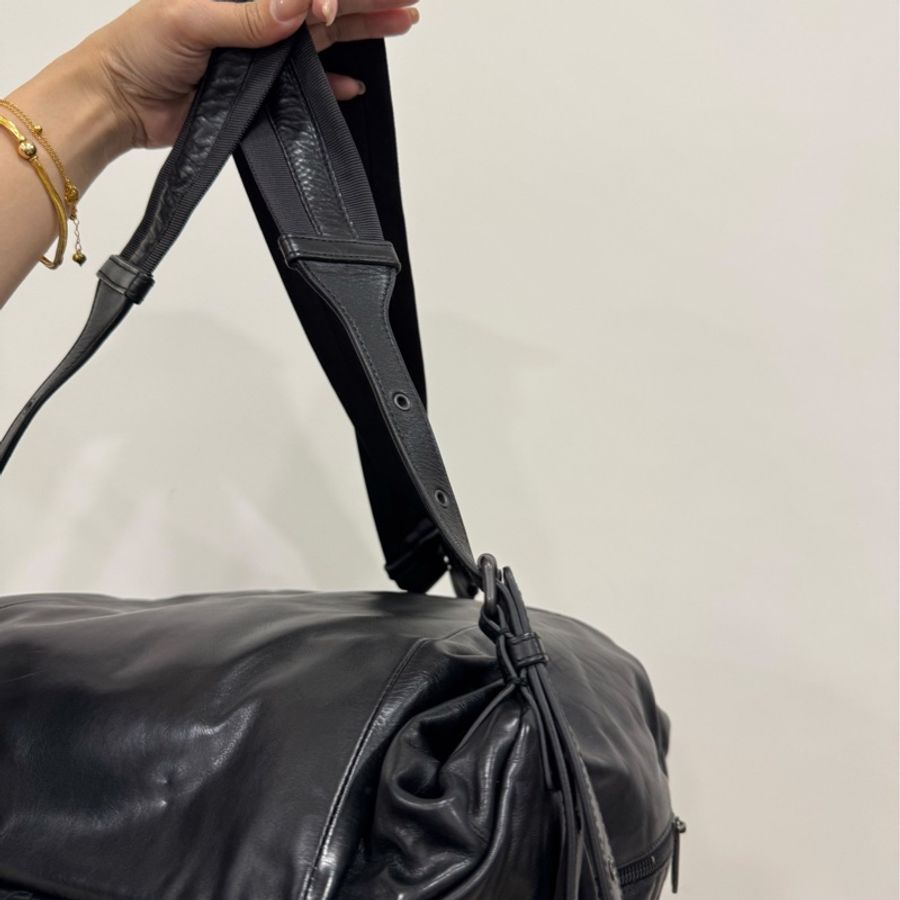 Bottega Veneta BV backpack 黑色 編織 羊皮 後背包 雙肩包 肩背包-22