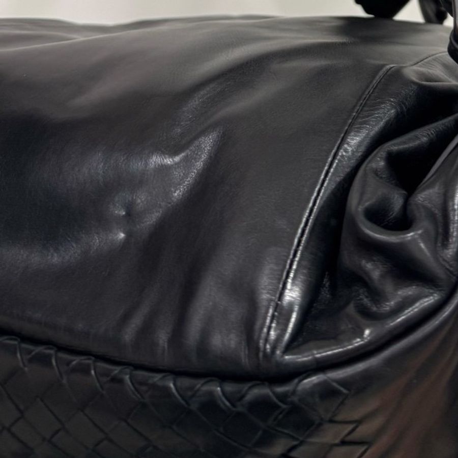 Bottega Veneta BV backpack 黑色 編織 羊皮 後背包 雙肩包 肩背包-27