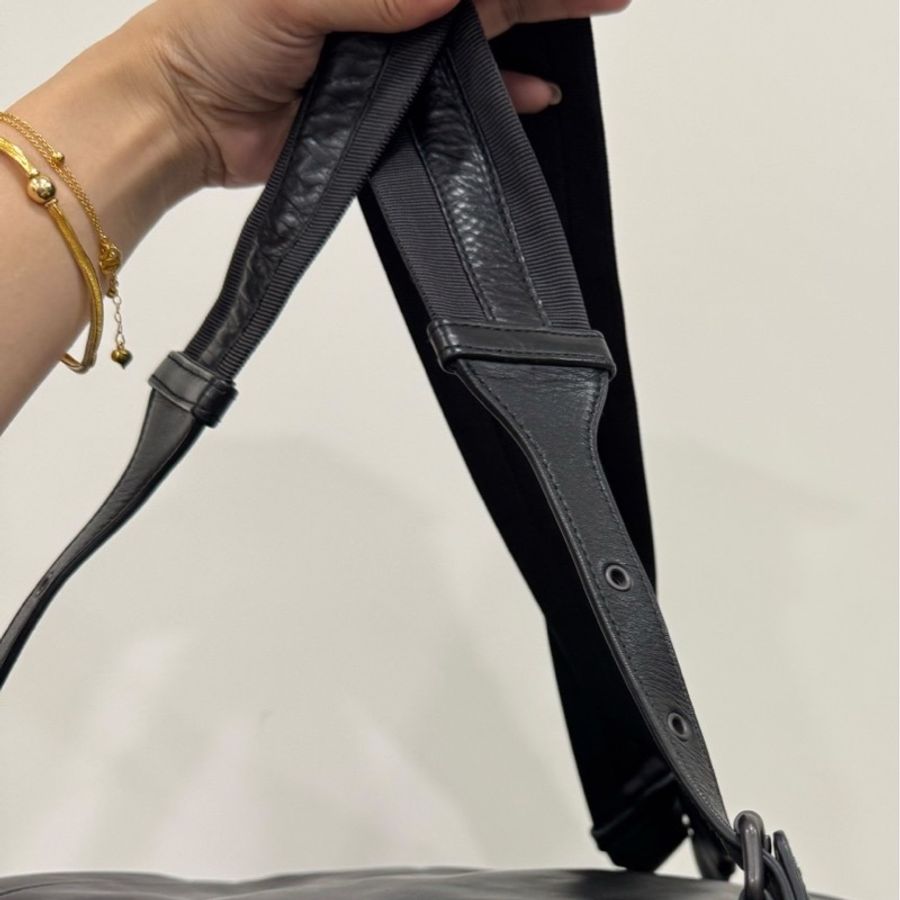 Bottega Veneta BV backpack 黑色 編織 羊皮 後背包 雙肩包 肩背包-36