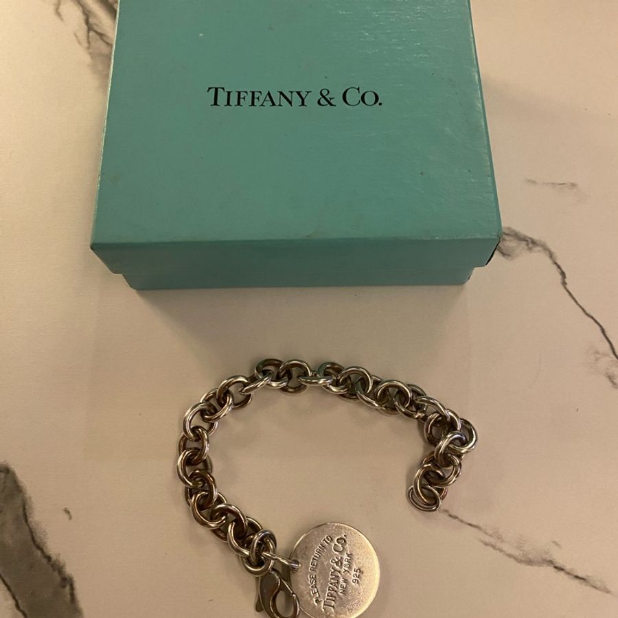 Tiffany & Co. 圓形吊飾Return to Tiffany 係列純銀手鏈-3
