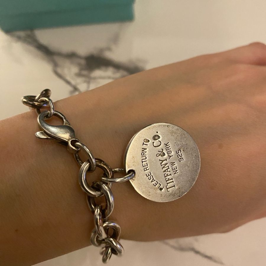 Tiffany & Co. 圓形吊飾Return to Tiffany 係列純銀手鏈-9