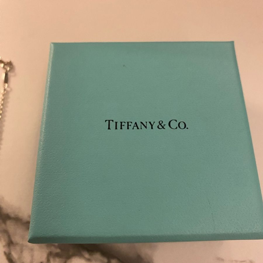 Tiffany & Co. Open Heart 套鎖項鍊。 純銀鑲真珠 7.5-8mm-3