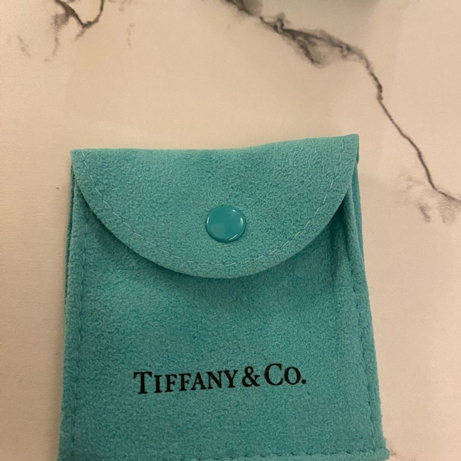 Tiffany & Co. Open Heart 套鎖項鍊。 純銀鑲真珠 7.5-8mm-4